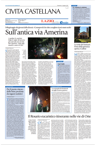 Avvenire- pagina diocesana del 06/06/2021